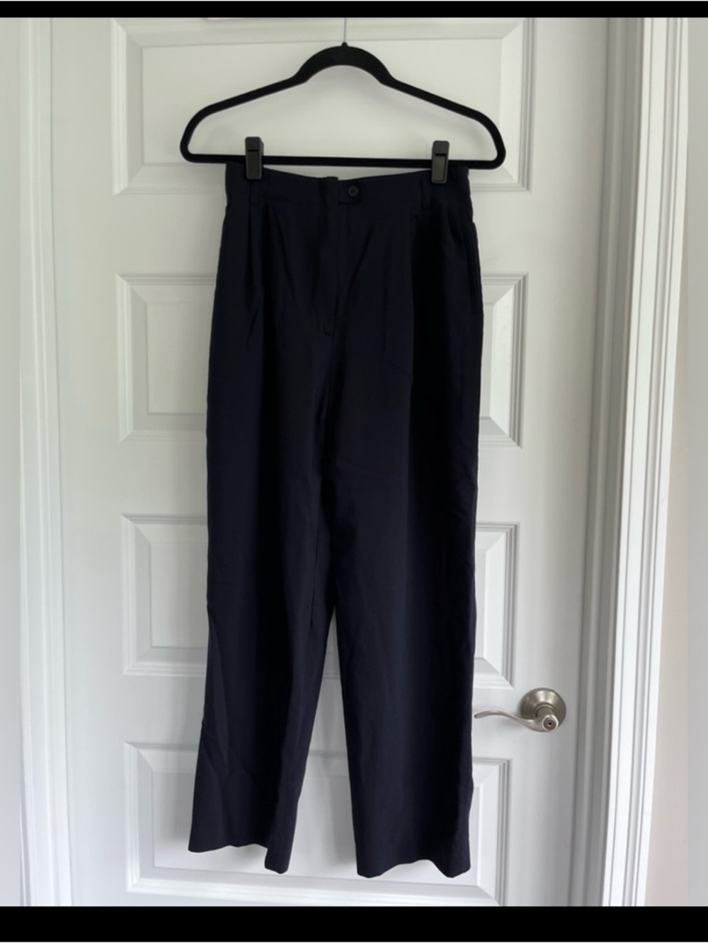 Zanella Black Pleated High-Rise Trousers